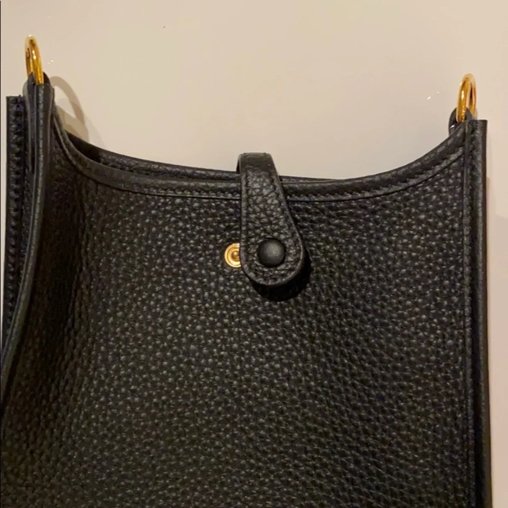 Hermès Evelyne 16 Bag (mini/TPM) Black and GHW
